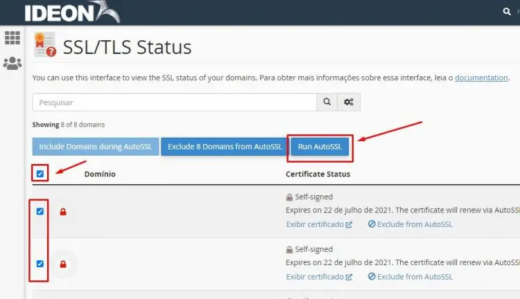 ativar SSL gratuito no cpanel
