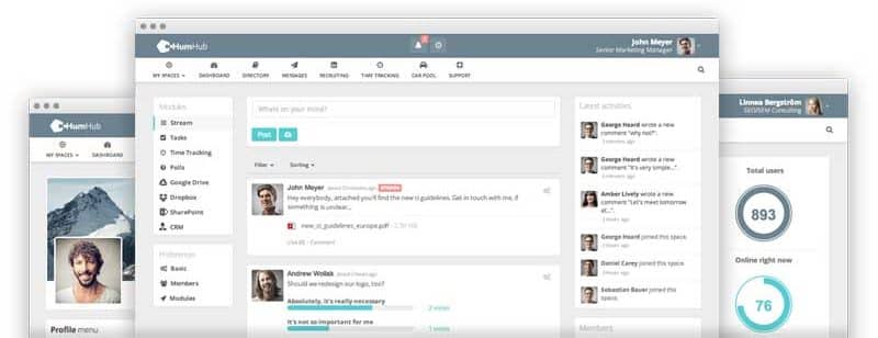 Remover Powered by HumHub