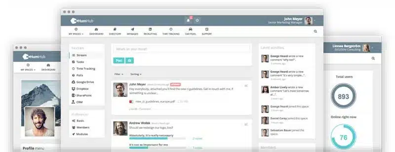 Remover Powered by HumHub